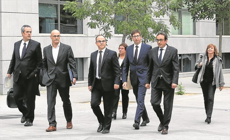 Part dels consellers del govern legítim, també a l'Audiència Nacional