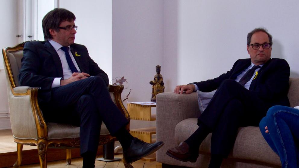 El President Puigdemont i el President Torra
